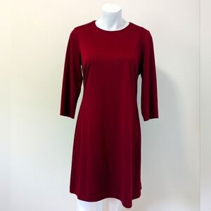 Rachel Roy Women’s Burgundy 3/4 Sleeve Scoop Neck Dress Size 8